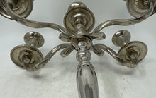 Load image into Gallery viewer, Vintage Silver-Tone Victorian Collectible 5 Candelabra Candle Holder
