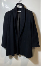Load image into Gallery viewer, Forecaster Of Boston Womens Black Long Sleeve Double-Breasted Pea Coat Size 12
