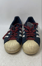 Load image into Gallery viewer, Adidas Mens Superstar Q16709 Blue Low Top Lace-Up Sneaker Shoes Size 10.5
