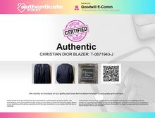 Load image into Gallery viewer, Authentic Christian Dior Mens Blue Peak Lapel Double-Breasted Blazer Size EU 46L
