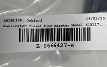 Load image into Gallery viewer, Kensington Model K33117/K33346 Black Travel Plug Adapter Not Tested
