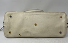 Load image into Gallery viewer, Susu Womens White Leather Double Handle Bottom Studs Dome Satchel Bag

