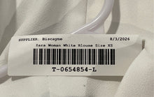 Load image into Gallery viewer, Zara Womens White Cowl Neck Sleeveless Back Zip Cropped Blouse Top Size XS
