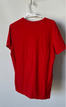Load image into Gallery viewer, Armani Exchange Womens Red Short Sleeve V-Neck Regular Fit Graphic T-Shirt Sz L
