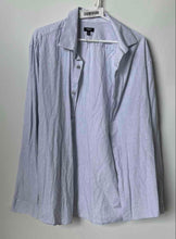 Load image into Gallery viewer, Express Mens Purple Printed Collared Long Sleeve Dress Shirt Size Large
