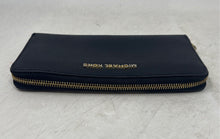 Load image into Gallery viewer, Michael Kors Womens Black Faux Leather Pockets Card Holder Zip-Around Wallet
