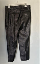 Load image into Gallery viewer, Loft Womens Black Flat Front Slash Pockets Straight Leg Shimmer Dress Pants Sz 6
