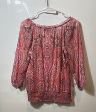 Load image into Gallery viewer, INC International Concepts Womens Multicolor Paisley 3/4 Sleeve Blouse Top Sz M
