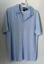 Load image into Gallery viewer, Hugo Boss Mens Light Blue Space Dye Cotton Short Sleeve Polo Shirt Size XL
