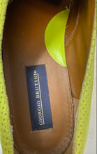 Load image into Gallery viewer, Giorgio Brutini Mens Green Leather Perforated Monk Strap Dress Shoes Size 11M

