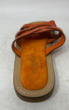 Load image into Gallery viewer, Minelli Womens Orange Brown Leather Open Toe Slip-On Slide Sandals Size 36
