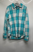 Load image into Gallery viewer, Guess Mens Multicolor Plaid Cotton Long Sleeve Collared Button-Up Shirt Size L/G
