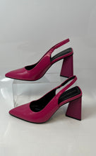Load image into Gallery viewer, BCBGeneration Womens Trina Pink Leather Pointed Toe Slingback Heels Size 6.5
