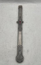 Load image into Gallery viewer, Silver-Tone Red Cross Design Metal Short Sword Case Collectible With Sheath
