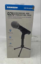 Load image into Gallery viewer, Samson Q2U USB Microphone Recording And Podcasting Pack No Tested

