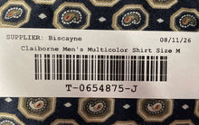 Load image into Gallery viewer, Claiborne Mens Multicolor Geometric Paisley Print Button-Up Shirt Size Medium
