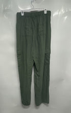Load image into Gallery viewer, GAP Womens Green Elastic Waistband Front Drawstring Cargo Pants Size Medium
