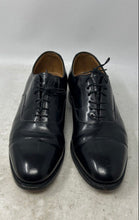 Load image into Gallery viewer, Johnston &amp; Murphy Mens Melton Black Cap Toe Lace-Up Oxford Dress Shoes Size 9.5D
