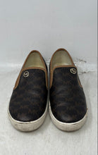 Load image into Gallery viewer, Michael Kors Womens Teddi White Brown Signature Print Sneakers Shoes Size 3
