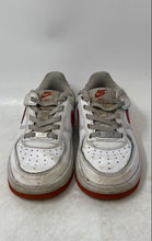 Load image into Gallery viewer, Nike Kids Air Force 1 Low Easyon FN0237-116 White Red Sneaker Shoes Size 11.5C

