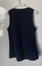 Load image into Gallery viewer, Banana Republic Womens Blue Sleeveless V-Neck Pleated Front Tank Top Size Medium
