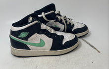 Load image into Gallery viewer, Nike Boys Air Jordan 1 Mid DQ8423-103 Black White Green Sneakers Shoes Size 5Y
