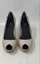 Load image into Gallery viewer, Melissa Womens Spike II Cream Leather Peep Toe Stiletto Pump Heels Size 8
