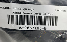 Load image into Gallery viewer, Lot Of 3 Pieces Assorted Black Auto Focus Mixed Variety Camera Lenses Not Tested
