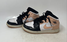Load image into Gallery viewer, Nike Girls Air Jordan 1 Mid 554725-133 White Black Pink Sneaker Shoes Size 7Y
