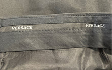 Load image into Gallery viewer, Authentic Versace Mens Black Flat Front Straight Leg Dress Pants Size EUR 46
