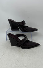 Load image into Gallery viewer, Zara Womens Brown Pointed Toe Slip-On Wedge Mules Sandals Size 38

