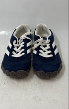 Load image into Gallery viewer, Bare Frog Womens Navy White Low Top Lace-Up Barefoot Sneaker Shoes Size 39

