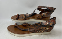 Load image into Gallery viewer, Franco Sarto Womens Daven Brown Designed Ankle Strap Gladiator Sandals Size 10M
