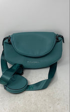 Load image into Gallery viewer, Montana West Womens Turquoise Pebbled Faux Leather Crossbody Bag With Coin Purse
