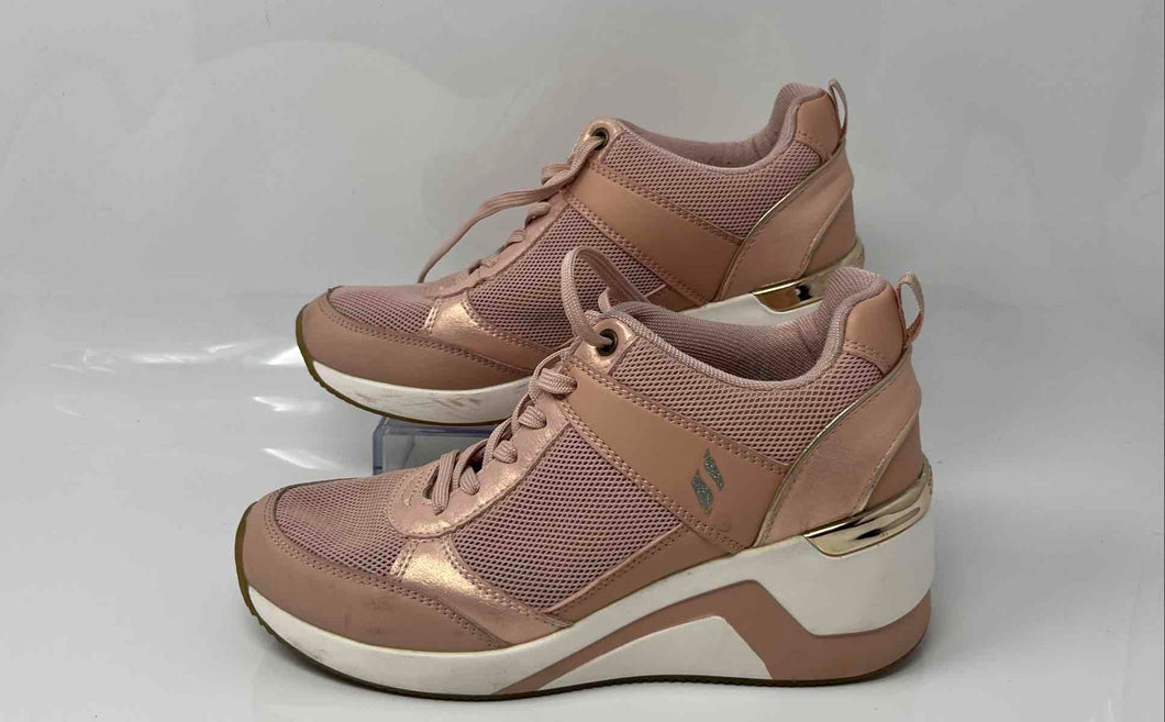 Skechers Womens Million Air Up There 74391 Pink Lace-Up Sneaker Shoes Size 7.5