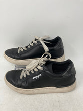 Load image into Gallery viewer, Coach Womens Clip CQ651 Black White Low Top Lace-Up Sneaker Shoes Size 6.5B
