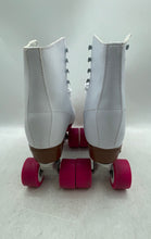 Load image into Gallery viewer, Chicago Womens White Pink Classic Lace-Up Quad Roller Skates Size 8

