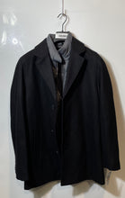 Load image into Gallery viewer, Michael Kors Mens Black Elegant Long Sleeve Overcoat Size Small
