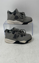 Load image into Gallery viewer, Nike Kids Jordan 4 Retro Gray Low Top Lace-Up Sneaker Shoes Size 9C
