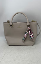 Load image into Gallery viewer, Nanette Lepore Womens Beige Leather Double Handle Satchel Handbag
