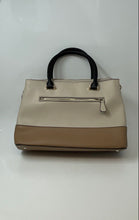 Load image into Gallery viewer, Guess Womens Brown Beige Inner Pockets Top Handle Shoulder Satchel Bag
