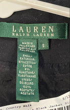 Load image into Gallery viewer, Lauren Ralph Lauren Womens Black Long Sleeve Notch Lapel Blazer Jacket Size S
