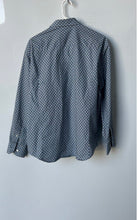 Load image into Gallery viewer, Bugatchi Mens Blue Print Long Sleeve Collared Button-Up Shirt Size Large
