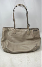 Load image into Gallery viewer, Michael Kors Womens Cream Leather Charm Inner Pocket Double Strap Shoulder Bag
