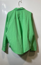 Load image into Gallery viewer, Express Boyfriend Womens Green Long Sleeve Collared Button-Up Shirt Size XL
