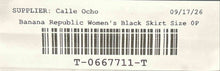 Load image into Gallery viewer, Banana Republic Womens Black Back-Zip Slit Straight &amp; Pencil Skirt Size 0P
