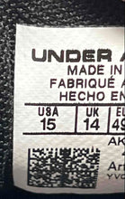 Load image into Gallery viewer, Under Armour Mens Charged Assert 9 Black White Lace-Up Sneaker Shoes Size 15
