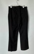 Load image into Gallery viewer, Gap Womens Black Slash Pockets Flat Front Bootcut Leg Ankle Pants Size 12R
