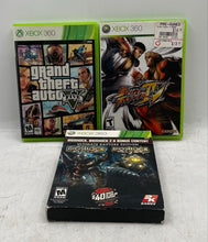 Load image into Gallery viewer, Lot Of Assorted 3 Pcs Xbox 360 Action &amp; Adventure Video Game Titles
