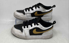 Load image into Gallery viewer, Nike Kids Air Jordan 1 Low ALT White Black Gold Lace-Up Sneaker Shoes Size 3Y
